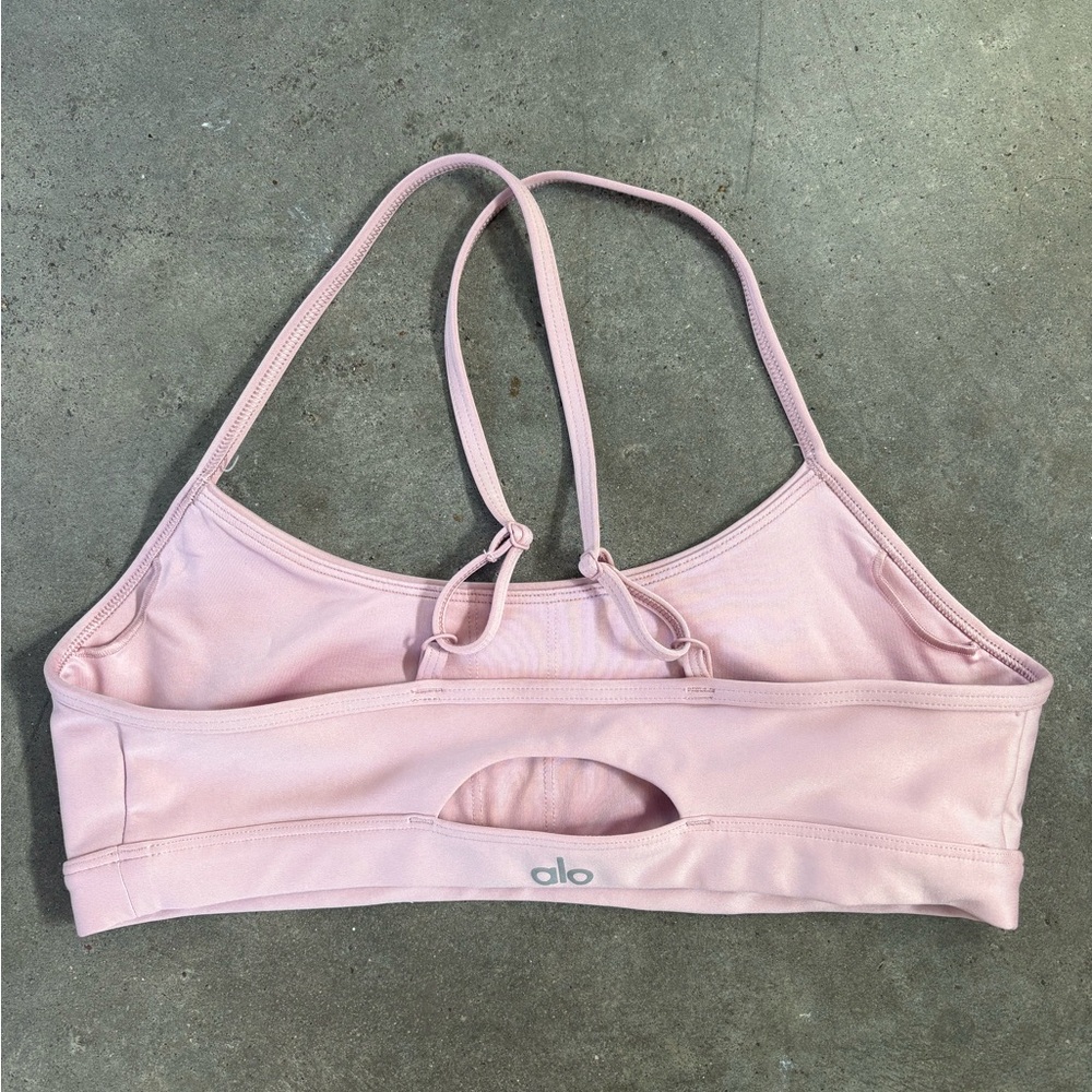 ALO Light Pink Airlift Sports Bra